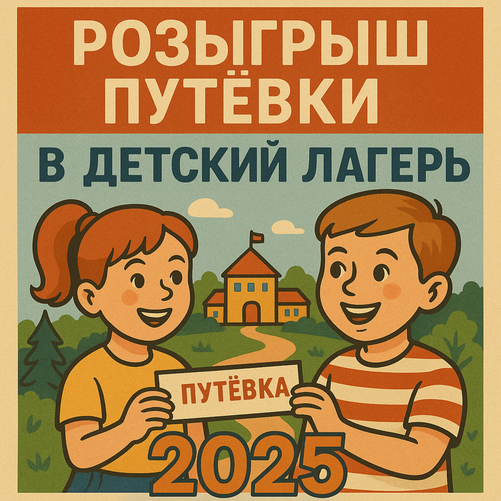 Изображение для Розыгрыш путёвки в лагерь 2025