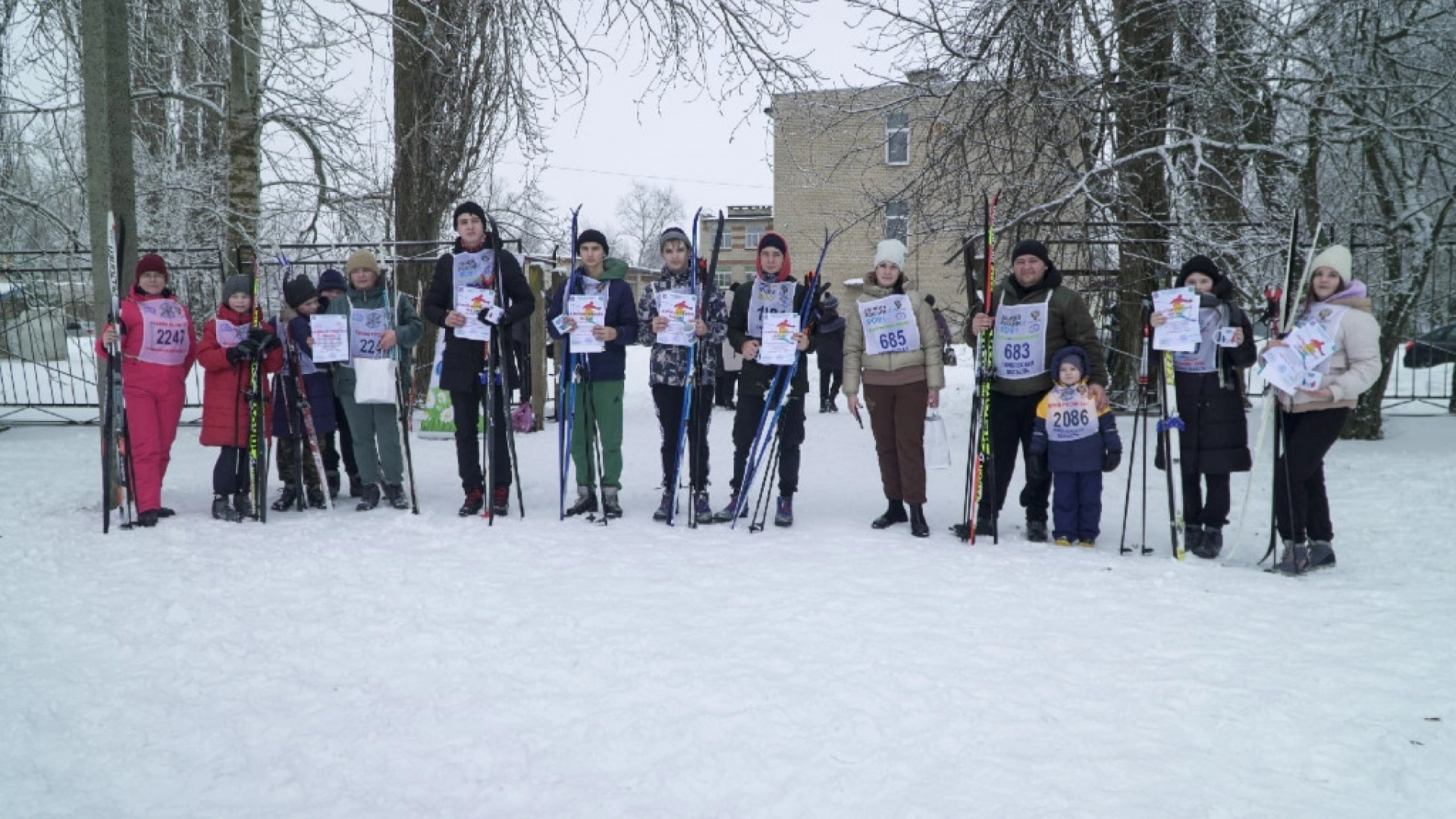 На старт «Лыжни России» в муниципалитетах тамбовчане выходят целыми семьями (0+)