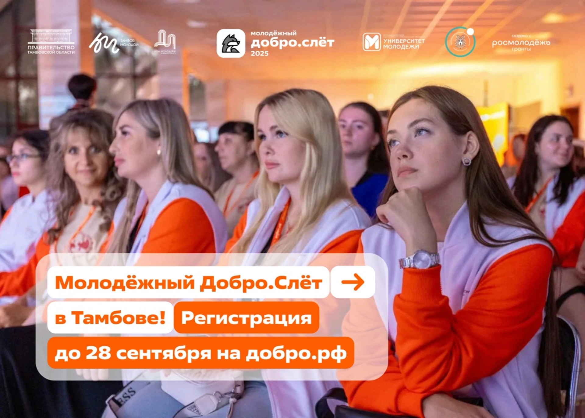 Изображение для Тамбовских волонтёров приглашают на образовательный Добро.Слёт 